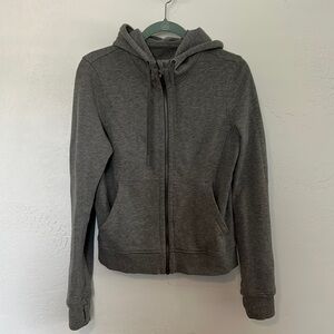 Lululemon hooded jacket hoodie zip up press pause 8 gray